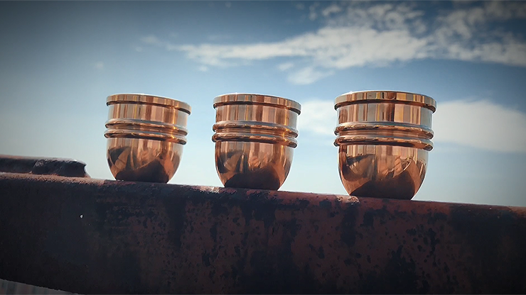 Unreal Cups and Balls (Mini, Brass) | Secret Factory 