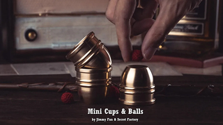 Unreal Cups and Balls (Mini, Brass) | Secret Factory