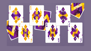 Diamon Playing Cards N° 14 Purple Star Playing Cards | Dutch Card House Company