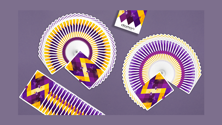Diamon Playing Cards N° 14 Purple Star Playing Cards | Dutch Card House Company