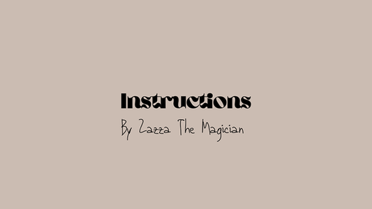 INSTRUCTIONS | Zazza The Magician - (Download)