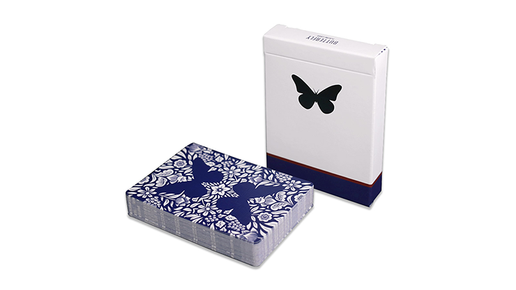 Butterfly Playing Cards Marked (blue) 3rd Edition | Ondrej Psenicka