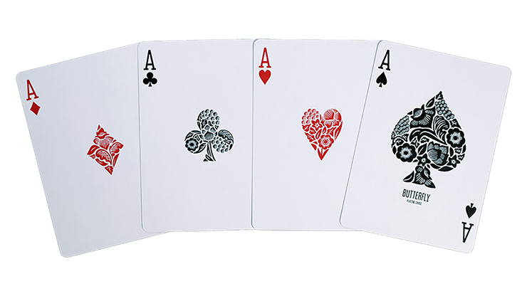 Butterfly Playing Cards Marked (blue) 3rd Edition | Ondrej Psenicka