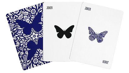 Butterfly Playing Cards Marked (blue) 3rd Edition | Ondrej Psenicka