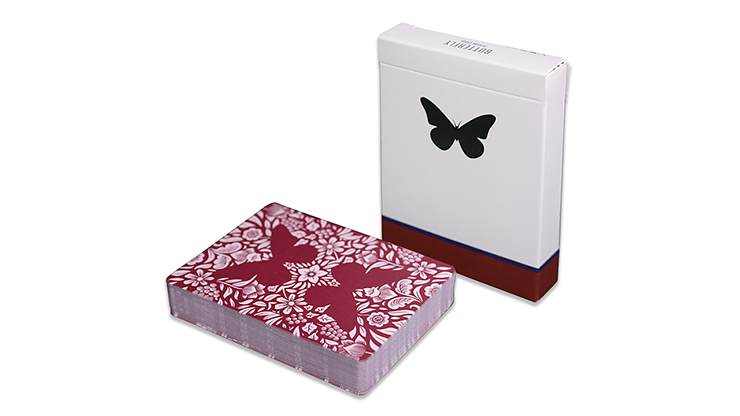 Butterfly Playing Cards Marked (red) 3rd Edition | Ondrej Psenicka