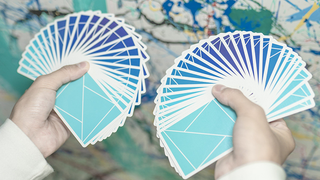 Flexible Gradients Blue Playing Cards | TCC