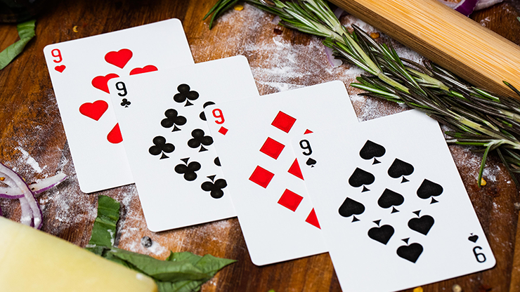 The Royal Pizza Palace (Gilded) Playing Cards Set | Riffle Shuffle 