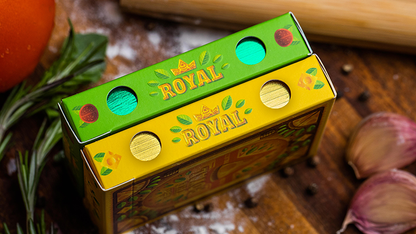 The Royal Pizza Palace (Gilded) Playing Cards Set | Riffle Shuffle 