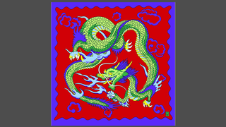 Rice Symphony Silk 90cm (rot Dragon) | Silk King Studios