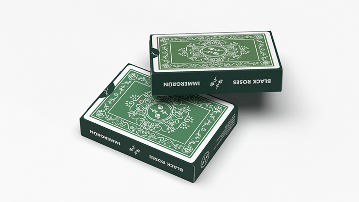 BLACK ROSES EVERGREEN Playing Cards 