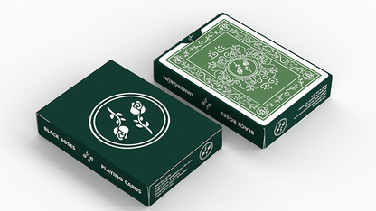 BLACK ROSES EVERGREEN Playing Cards 