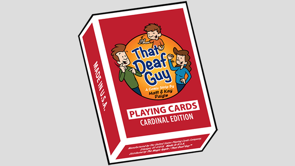 That Deaf Guy RED Cardinal Edition Playing Cards