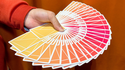 Flexible Gradient Orange Playing Cards | TCC
