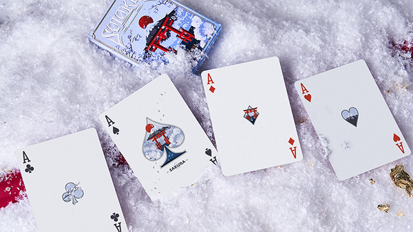 Solokid Sakura (Blue) Playing Cards | BOCOPO