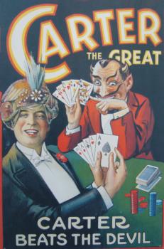 Tin sign "Carter the Great"