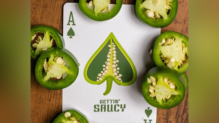 Gettin' Saucy - Jalapeno Pepper Playing Cards | OPC