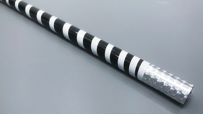 The Ultra Cane (Appearing / Metal) Black/White Stripe | Bond Lee