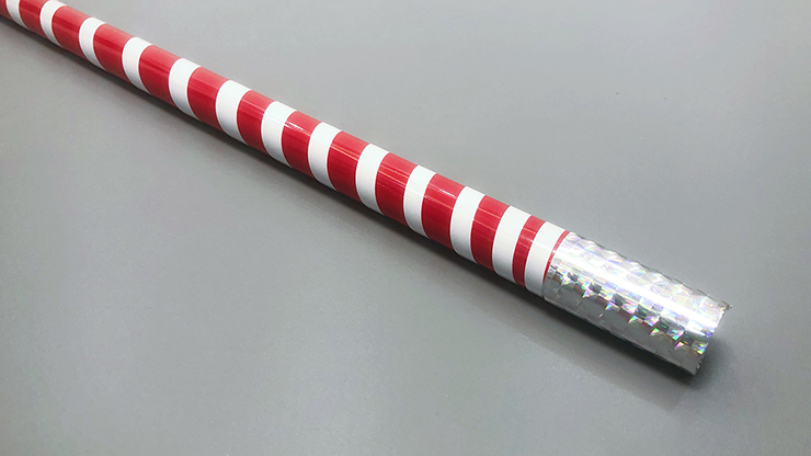 The Ultra Cane (Appearing / Metal) Red/White Stripe | Bond Lee