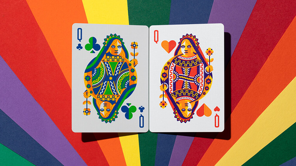 DKNG Rainbow Wheels (lila) Playing Cards | Art of Play