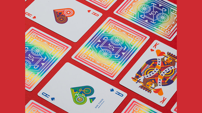 DKNG Rainbow Wheels (purple) Playing Cards | Art of Play