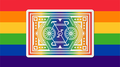 DKNG Rainbow Wheels (purple) Playing Cards | Art of Play