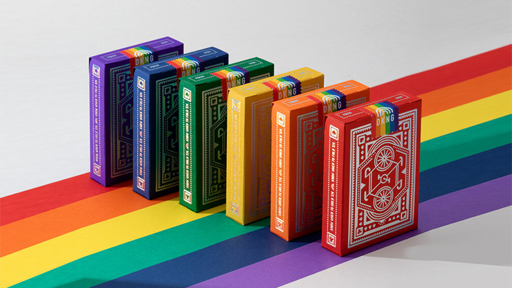 DKNG Rainbow Wheels (purple) Playing Cards | Art of Play