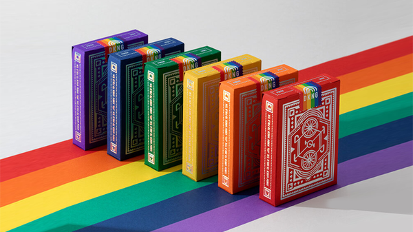 DKNG Rainbow Wheels (lila) Playing Cards | Art of Play