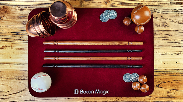 Wooden wand PRO (Bold Black) | Harry He & Bacon Magic