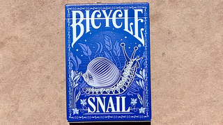 Gilded Bicycle Snail (Blue) Playing Cards