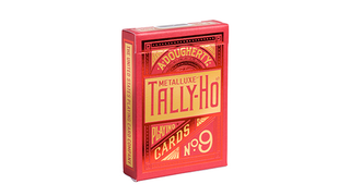 Tally-Ho Red (Circle) MetalLuxe Playing Cards by US Playing Cards