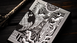 The Great Creator: Sky (Silver Foil) Edition Playing Cards by Riffle Shuffle