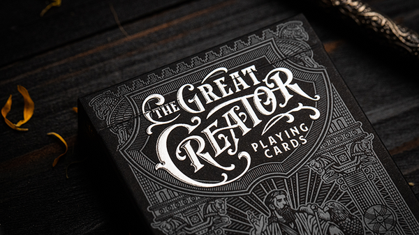 The Great Creator: Sky (Silver Foil) Edition Playing Cards by Riffle Shuffle