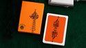 ACE FULTON'S 10 YEAR ANNIVERSARY SUNSET ORANGE PLAYING CARDS