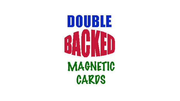 Magnetic Card- Bicycle Cards (2 Per Package) Double Back Red by Chazpro - Trick