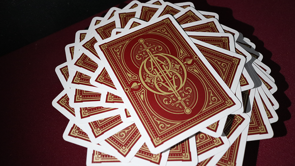 Oath Standard (Burgundy) Playing Cards by Lotrek