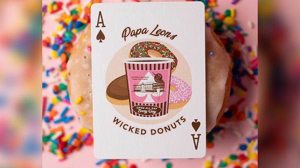 Papa Leon's Wicked Donuts (Chocolate) Playing Cards by Wounded Corner and Cam Toner