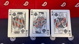 Gilded Bicycle Bandana (Blue) Playing Cards