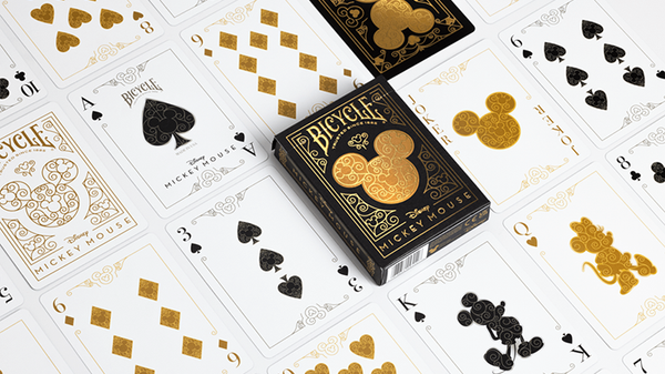 Bicycle Disney Mickey Mouse (Black and Gold) by US Playing Card Co.