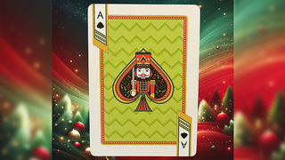 Bicycle Nutcracker (Green Gilded) Playing Cards