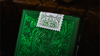 Emerald Wonder (Green Gilded) Playing Cards
