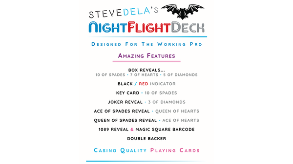 Pro Edition Night Flight Playing Cards | Steve Dela