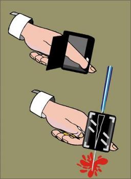 Knife thru fingers | David DeVal