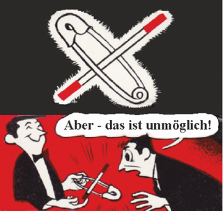 Wall thru Safety Pin