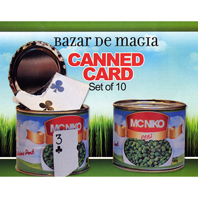 Canned Card (rot) ( Set of 10 Cans ) | Bazar de Magia