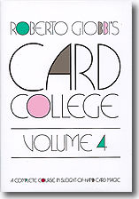 Card College Volume 4 | Roberto Giobbi