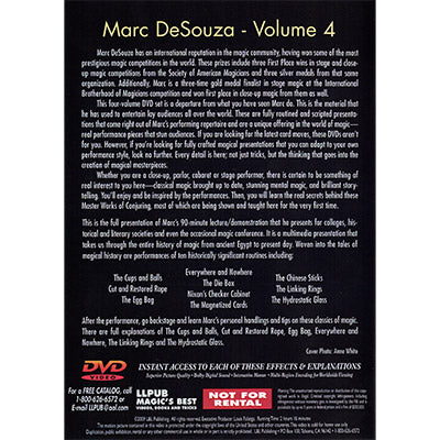 Master Works of Conjuring Vol. 4 | Marc DeSouza - (DVD)