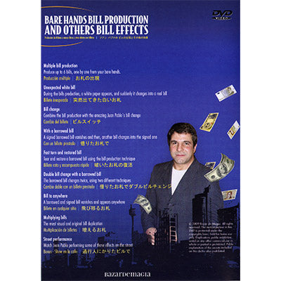 Bare Hands Bill Production and Other Bill Effects (incl. Gimmicks) | Juan Pablo - (DVD)