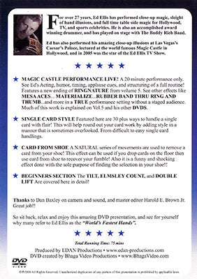 Magic Castle Performance Vol. 6 Live | Ed Ellis - (DVD)