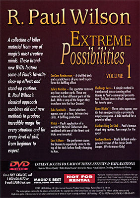 Extreme Possibilities Vol. 1 | R. Paul Wilson - (DVD)