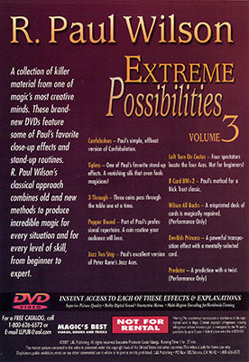 Extreme Possibilities Vol. 3 | R. Paul Wilson - (DVD)